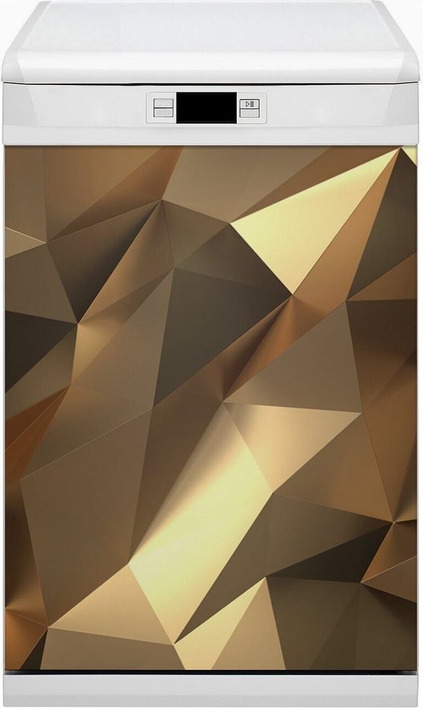 Magnet für Spülmaschine Abwaschbar 45x80 cm Magnet für Spülmaschine Magnetmatte Dekor - Goldfolie