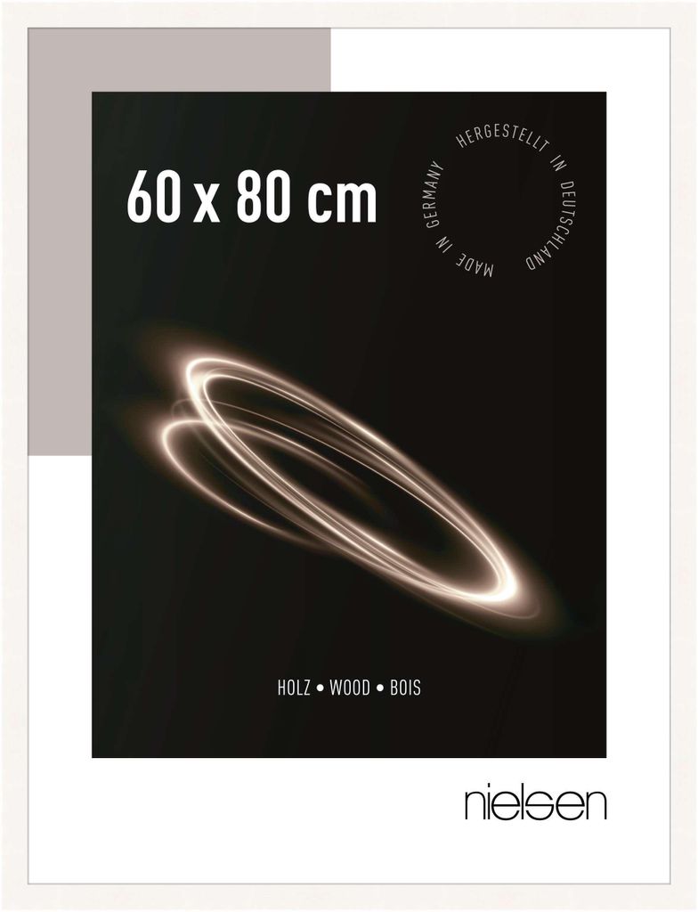 nielsen Holz Bilderrahmen Essential, 60x80 cm, Weiß