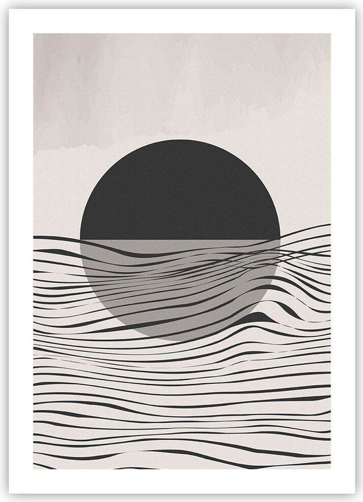 Poster - Poster ohne Rahmen - Figuren Formen Geometrie - 50x70 cm - Wand Bild - Wanddeko - Wandbilder - Kunstposter - Wandposter - Bilder - Kunstdr...