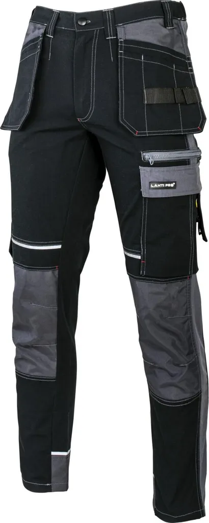 Pantalon de travail noir et gris renforcé Lahti Pro taille S CE robuste