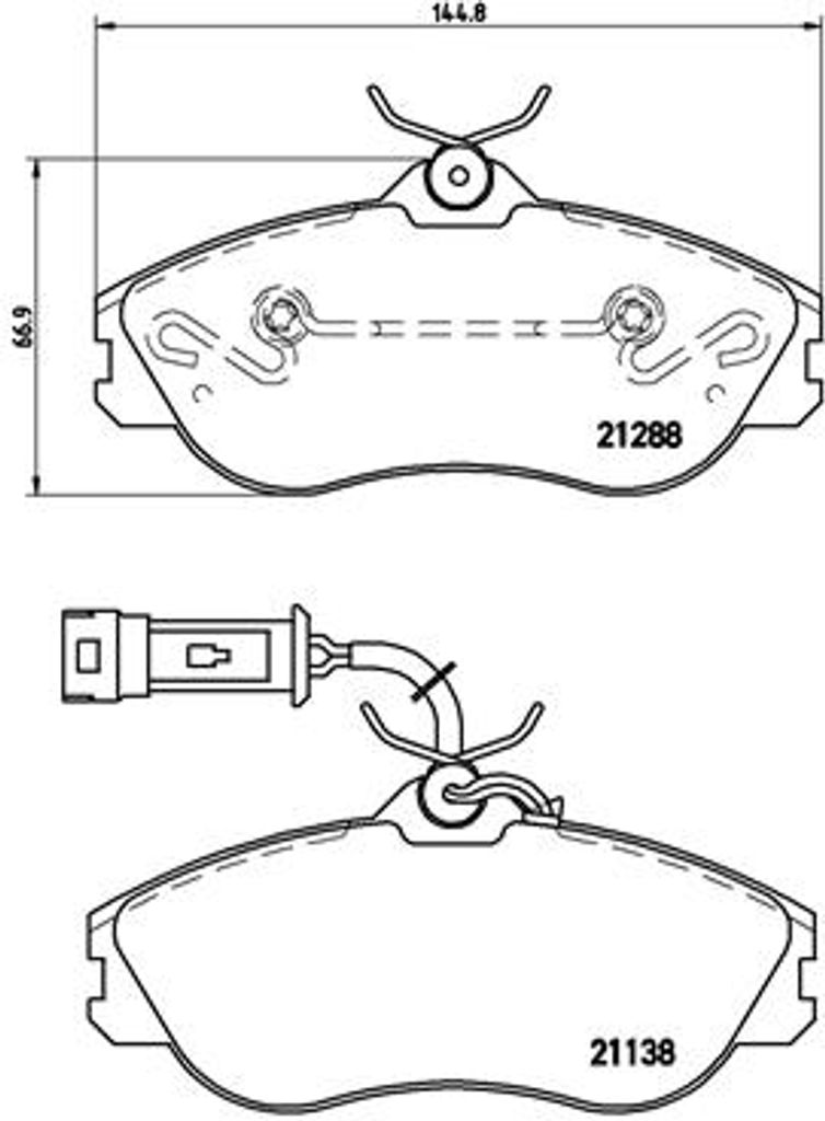 Brembo Bremsbelagsatz, Scheibenbremse Vorderachse P 85 018