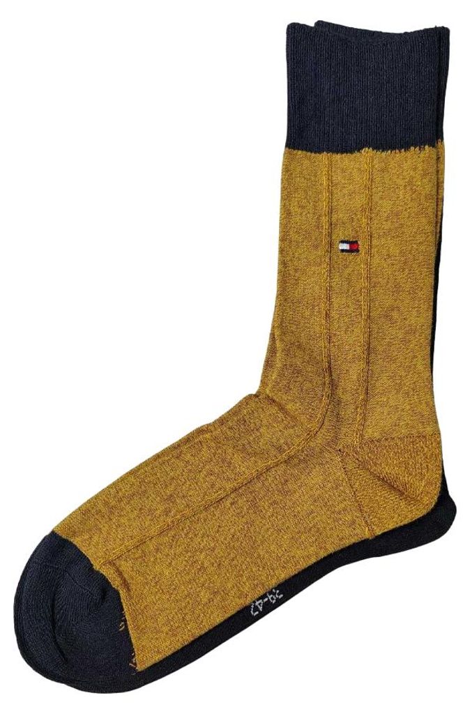 Tommy Hilfiger - Socken für Herren (2er-Pack) NA1081 (38 EU - 42 EU) (Dunkles Marineblau/Braun)