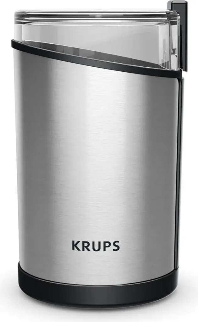 Broyeur à grains de café électrique Krups GX204D10 en métal argenté