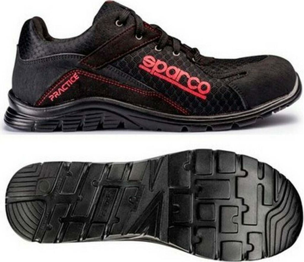 Sicherheitsschuh S24 SPARCO Pratice - Schwarz Rot - Größe 45 - 07517
