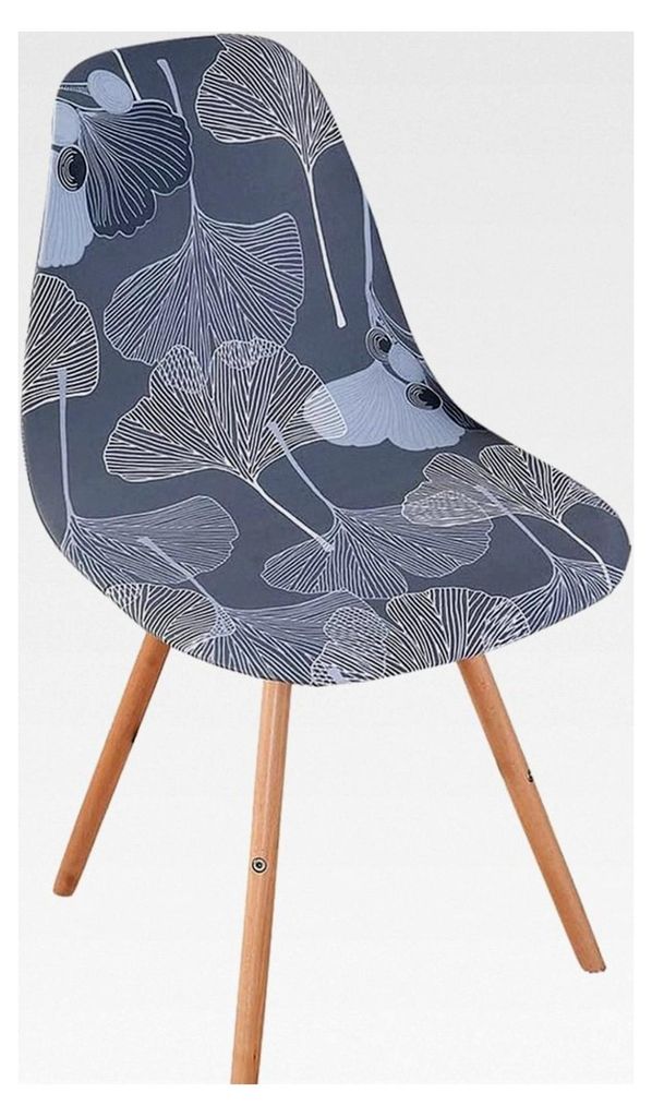 Skandinavische Stuhlhussen für das Esszimmer, 4er Set Ginkgo Biloba