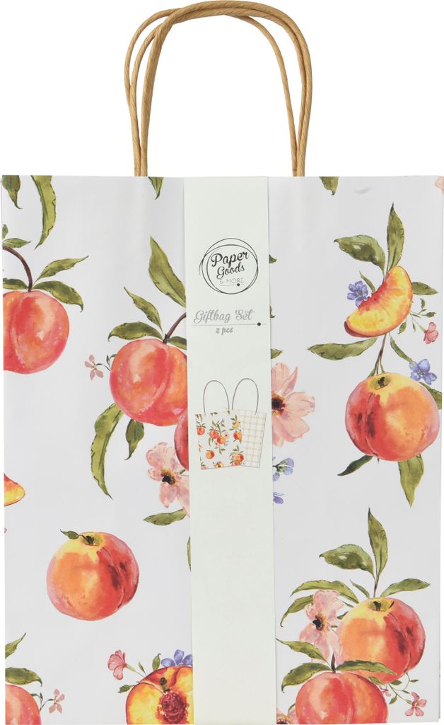 Geschenktüte mit Griff PFIRSICH