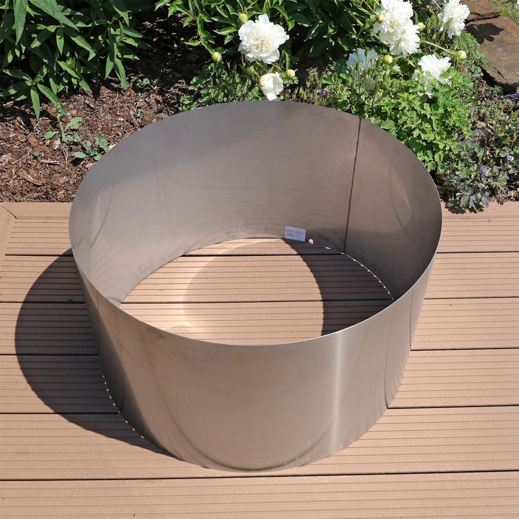 CLGarden Edelstahl Beckenumrandung Ø 68cm für 90 Liter Produktbild 4