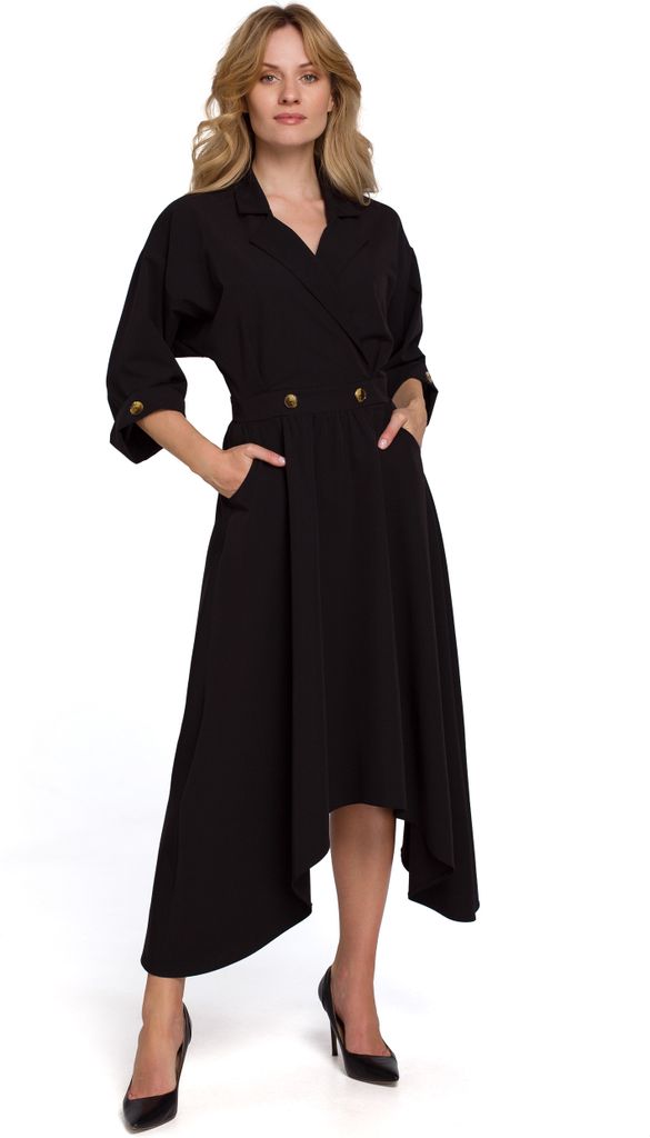 Makover Formelle Frauenkleider Lorentz K086 schwarz L