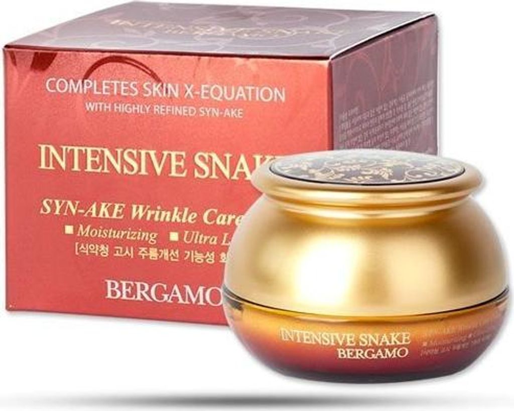 BERGAMO Intensive Schlangen-Anti-Falten-Creme mit Produktbild 