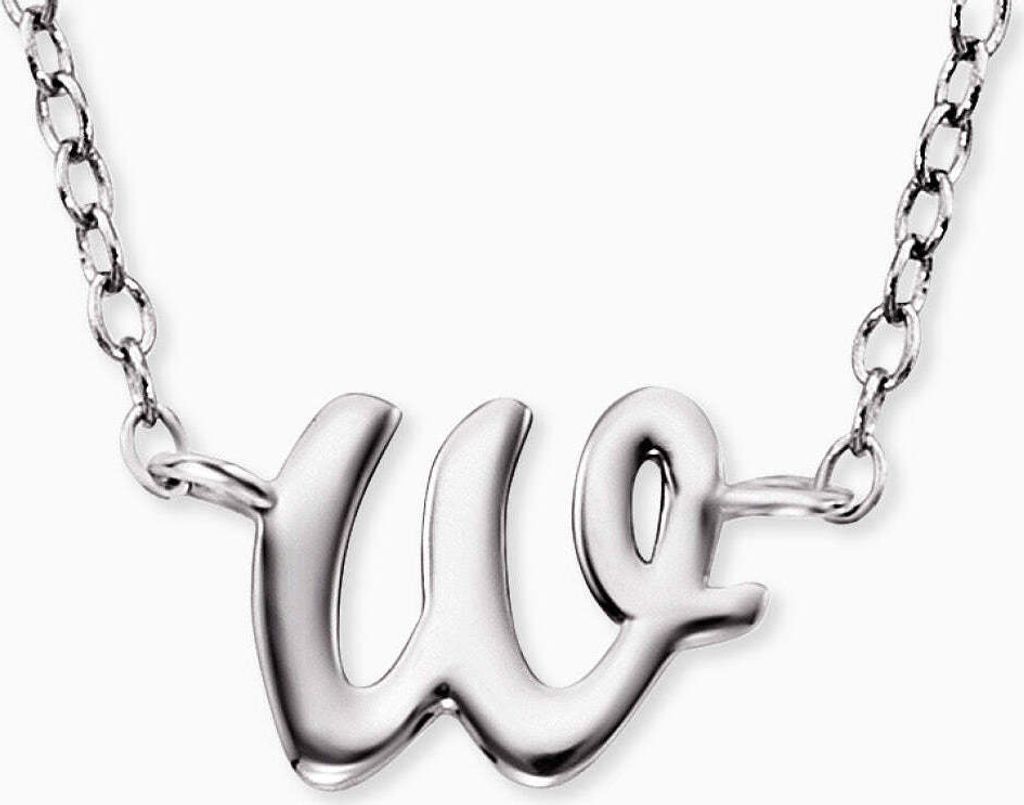 Engelsrufer Buchstaben W Kette Silber ERN-INITIAL-W mit Zirkonia