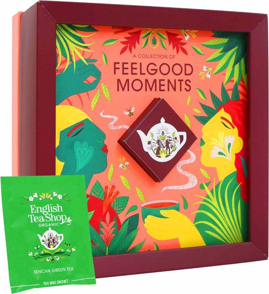 ETS - Tee-Kollektion "Feelgood Moments", Ayurveda Tee Probierbox & Geschenk, BIO, 32 Teebeutel