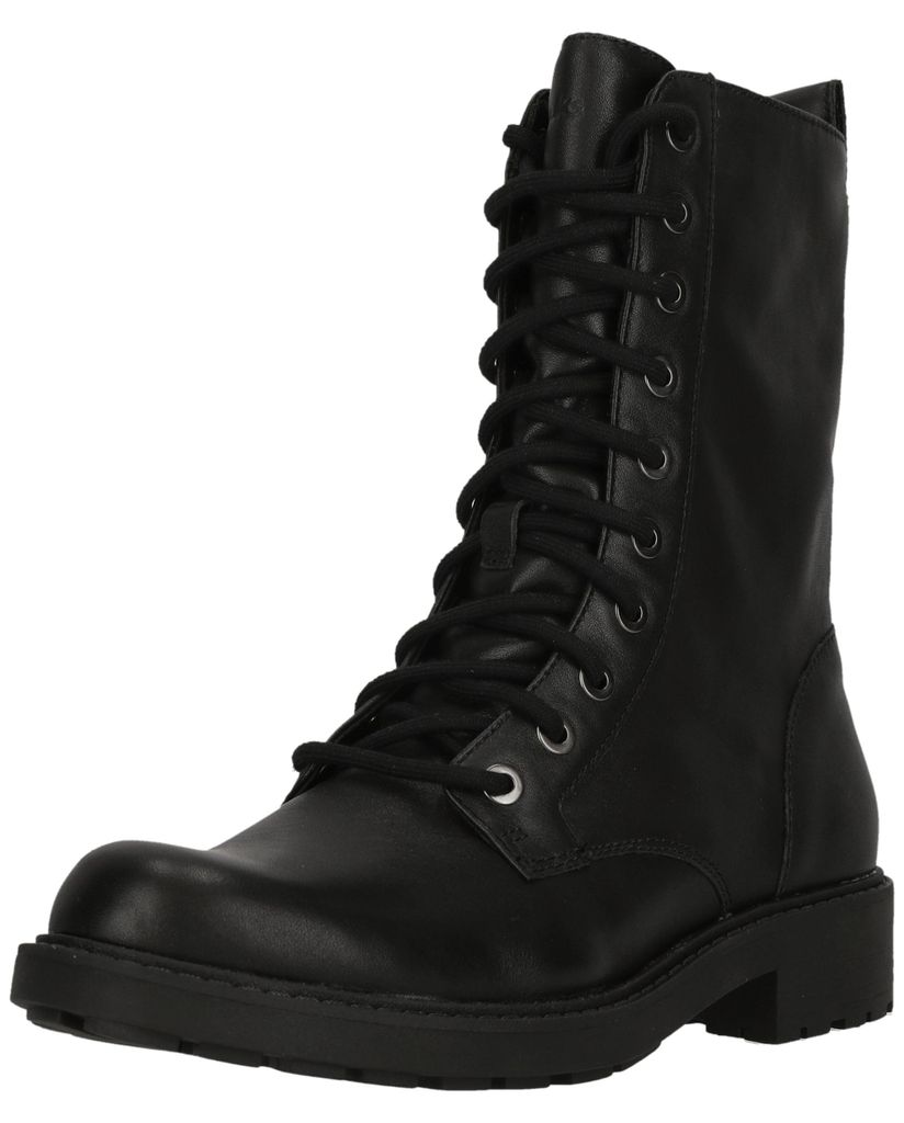 CLARKS Boots Orinoco2 Style Black Leather mit profilierter Sohle für guten Halt 1216 Black Leather 36