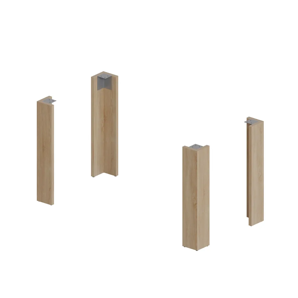 Table compacte 120x60 Chêne Sonoma : gain de place et solidité