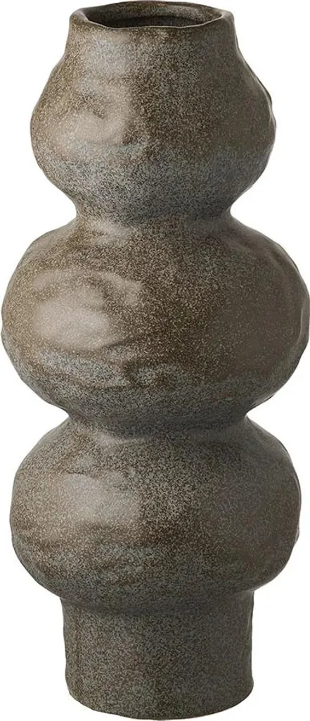 Vase Stable et Grand Bodil Gris Foncé 33cm - Évitez la Chute de vos Bouquets