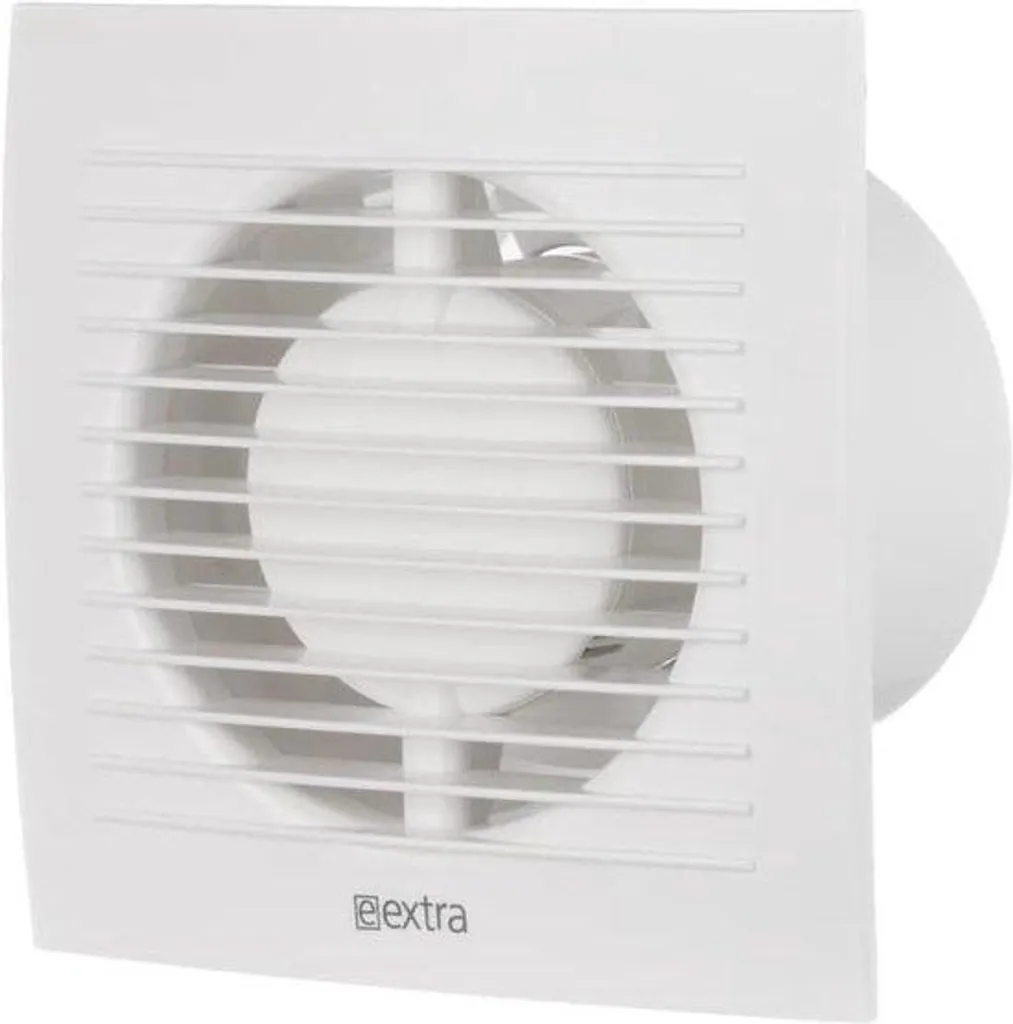 Ventilateur de salle de bain 100 mm - Extracteur d'air blanc silencieux