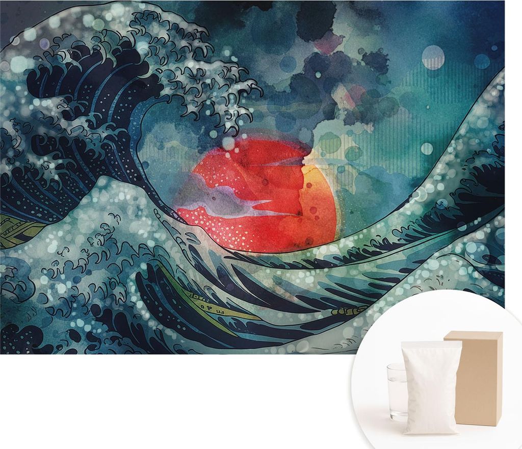 Fototapete - Wandbilder für Wohnzimmer - 208x146 cm - Dekorative Wandfolie - Modernes Design für Wanddekoration - Tapeten für Innenräume - Ozea...