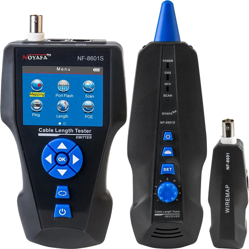 Testeur de réseau 1000m NF-8601S écran LCD avec diagnostic PING