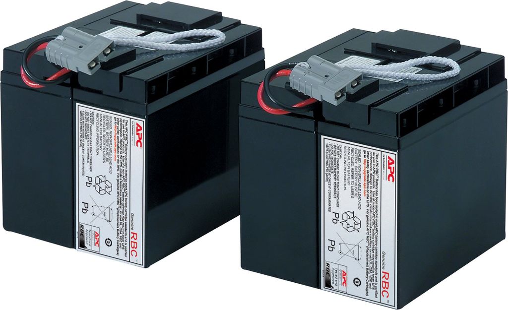 APC RBC55, Ołowiowo-kwasowa, Czarny, 816 Wh, 24,3 kg, 142 Zdjęcie produktu 