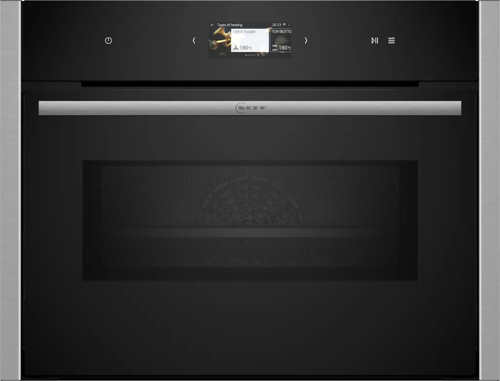 Neff N 90, Kompaktbackofen mit Mikrowelle, 60 x 45 cm, Edelstahl, C24MS31N0