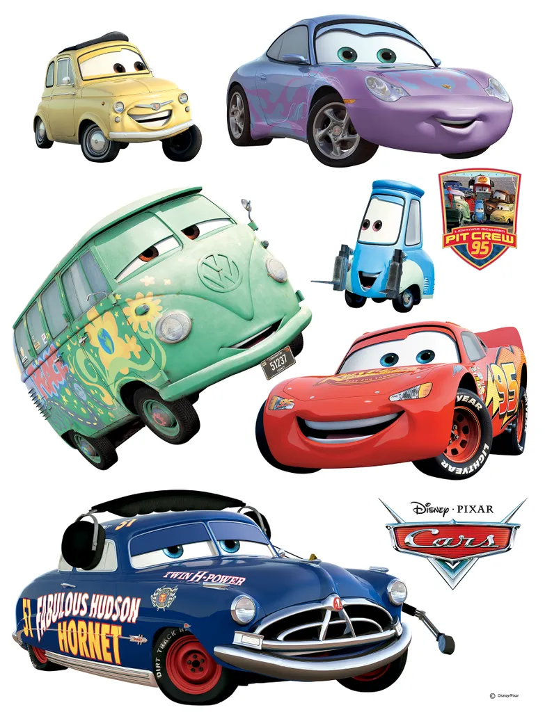 Sticker mural géant Disney Cars pour décoration de chambre de garçon