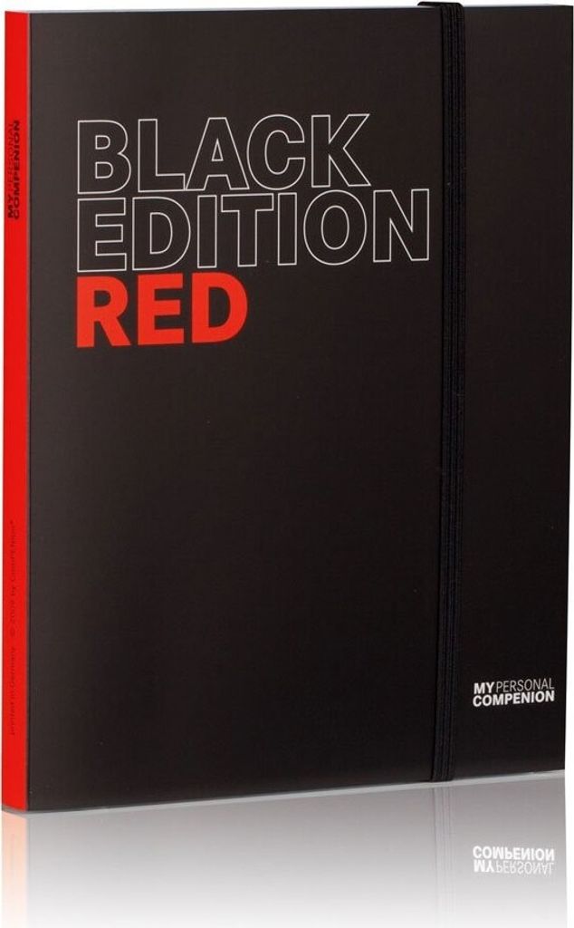 My Personal ComPENion A5-Notizblock – Black Red