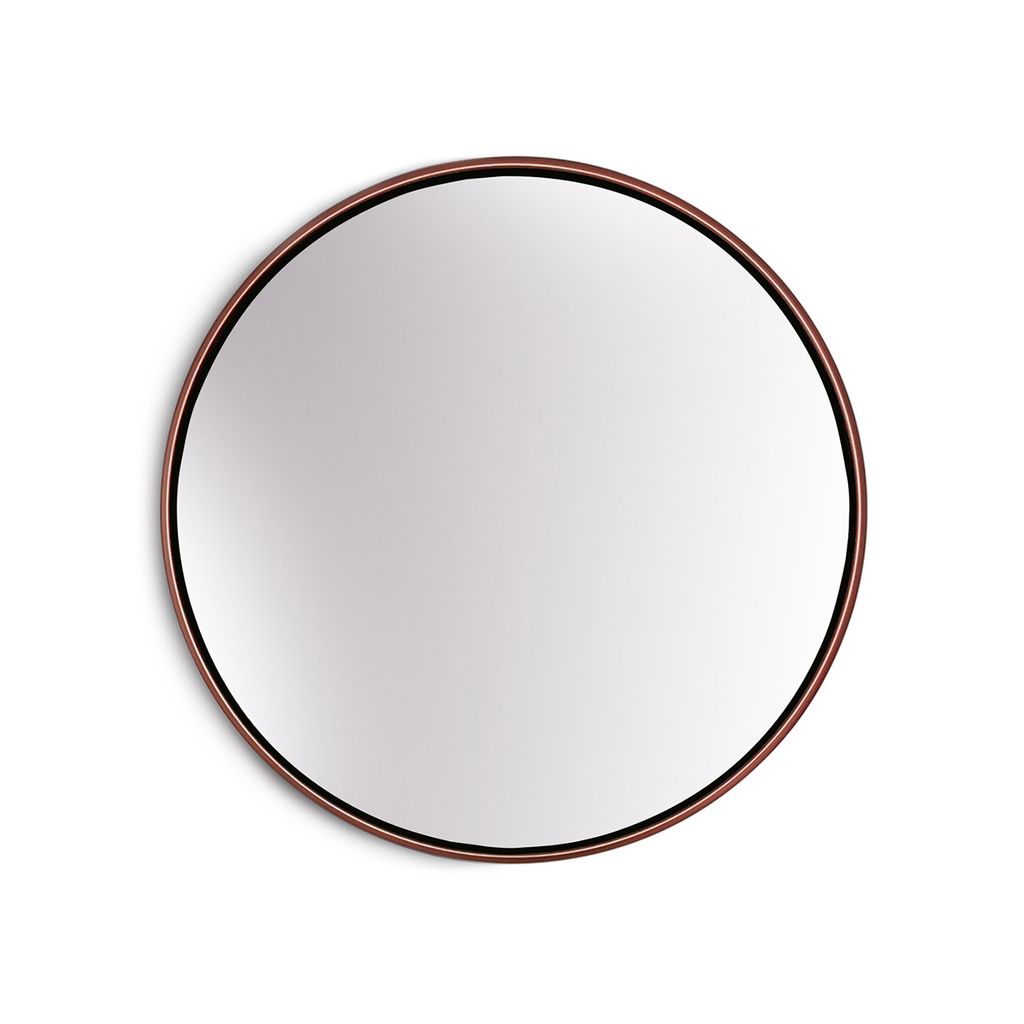 Elegance by Casa Chic - Kovové nástenné zrkadlo - Okrúhle s Obrázok produktu 