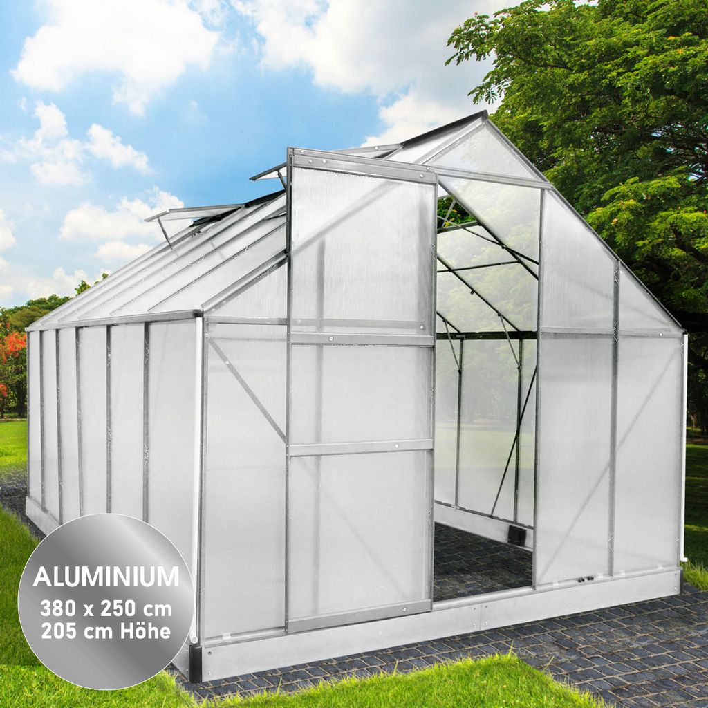 BRAST Gewächshaus Aluminium mit Fundament Kaufland.de