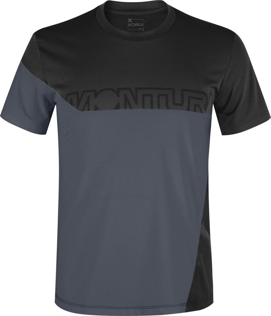 Montura MIX-UP T-SHIRT (MTGN61X) - Herren-T-Shirt für Outdoor und Freizeit, Farbe:9093-BLACK/PIOMBO, Größe:XXL