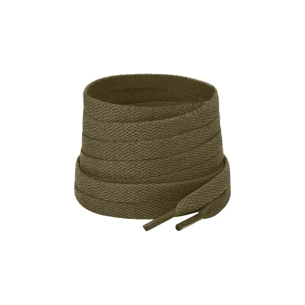 Flache Sneaker Schnürsenkel - Grün Olive - 110 cm