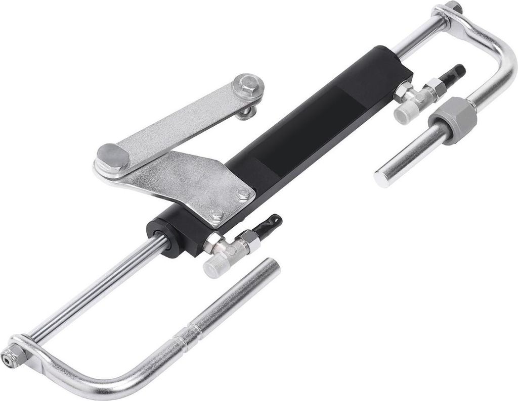 Hydraulic Outboard Steering Kit, 90HP, Marine Boat Hydraulic Steering System, with Helm Pump Two-Way Lock Cylinder and 20 Feet Hydraulic Steering H...