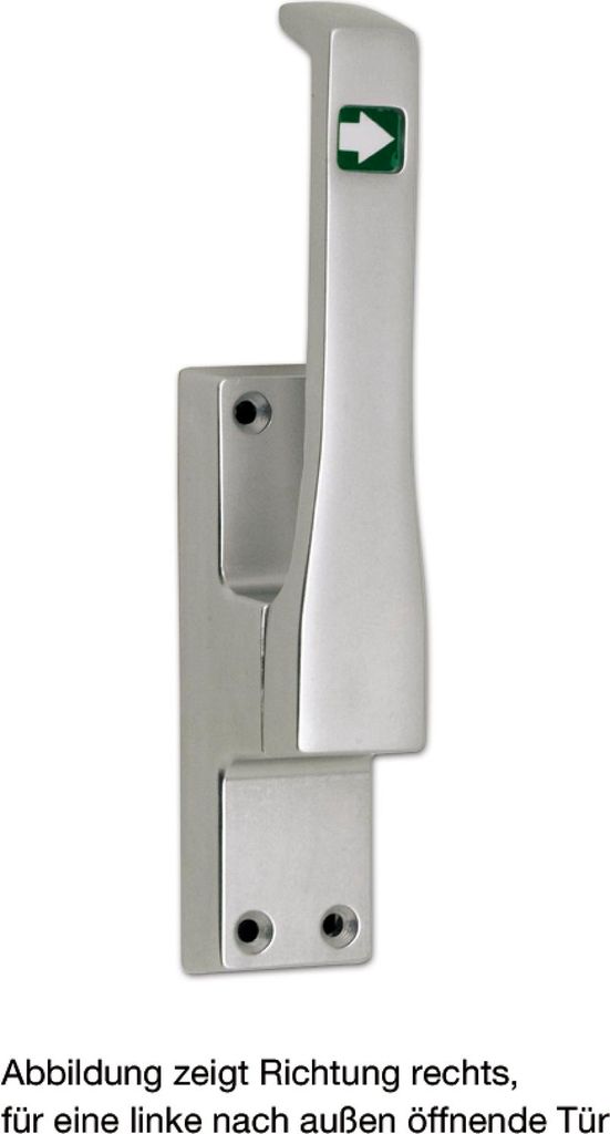 Türtreibr.970 DIN re.silber elox.LM 23mm Rundstange 10mm FUHR