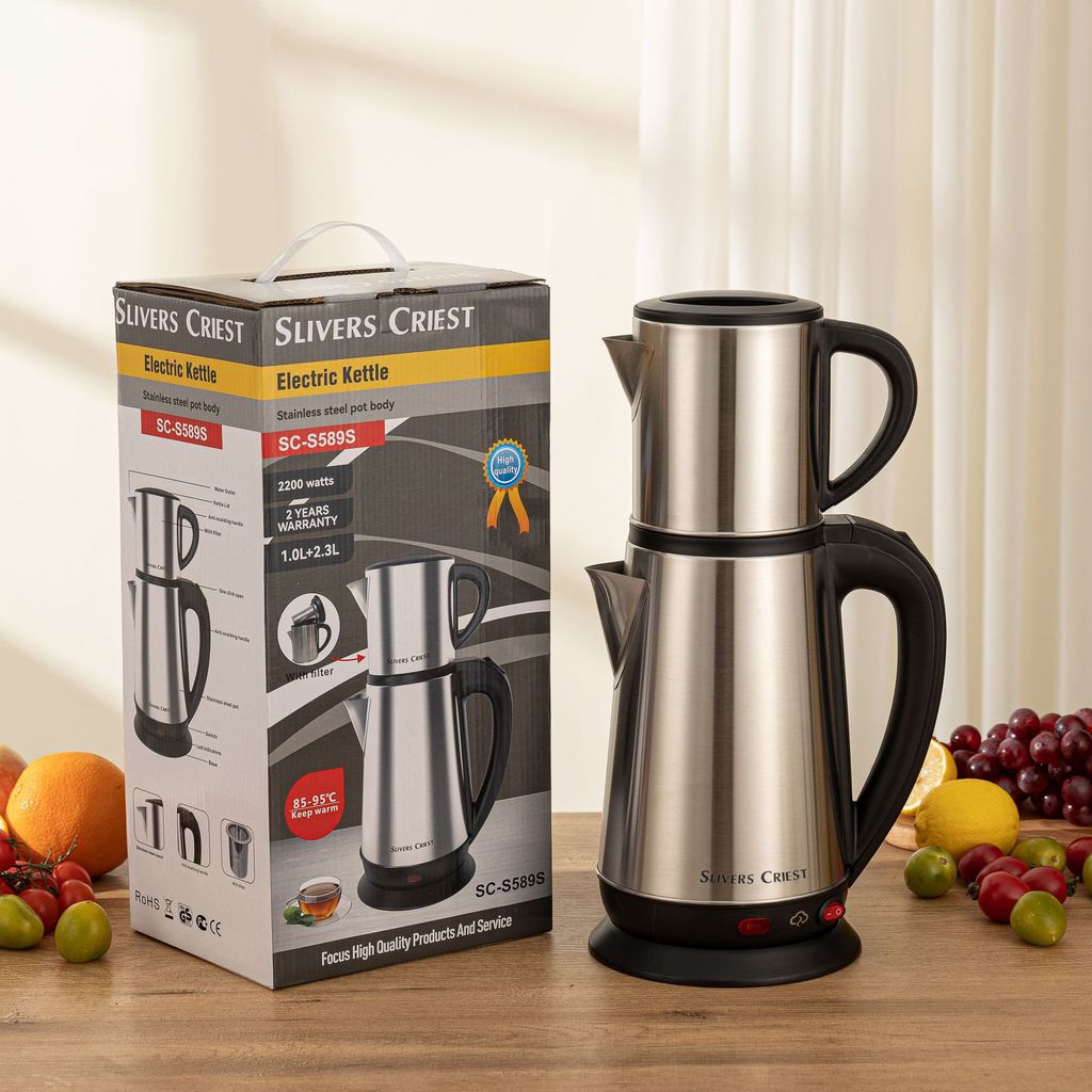 Wasserkocher, 2200W, 1.0L + 2.3L, unabhängige elektrische Produktbild 7