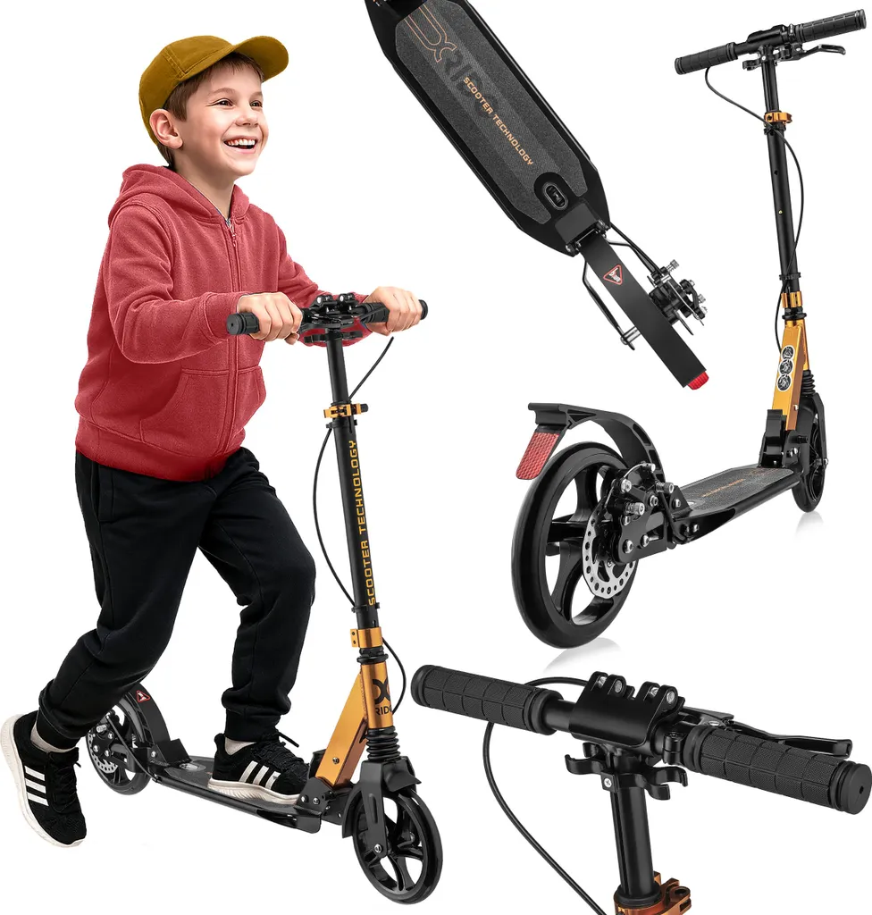Trottinette avec Amortisseur et Roulements ABEC 9 - Confort et Vitesse