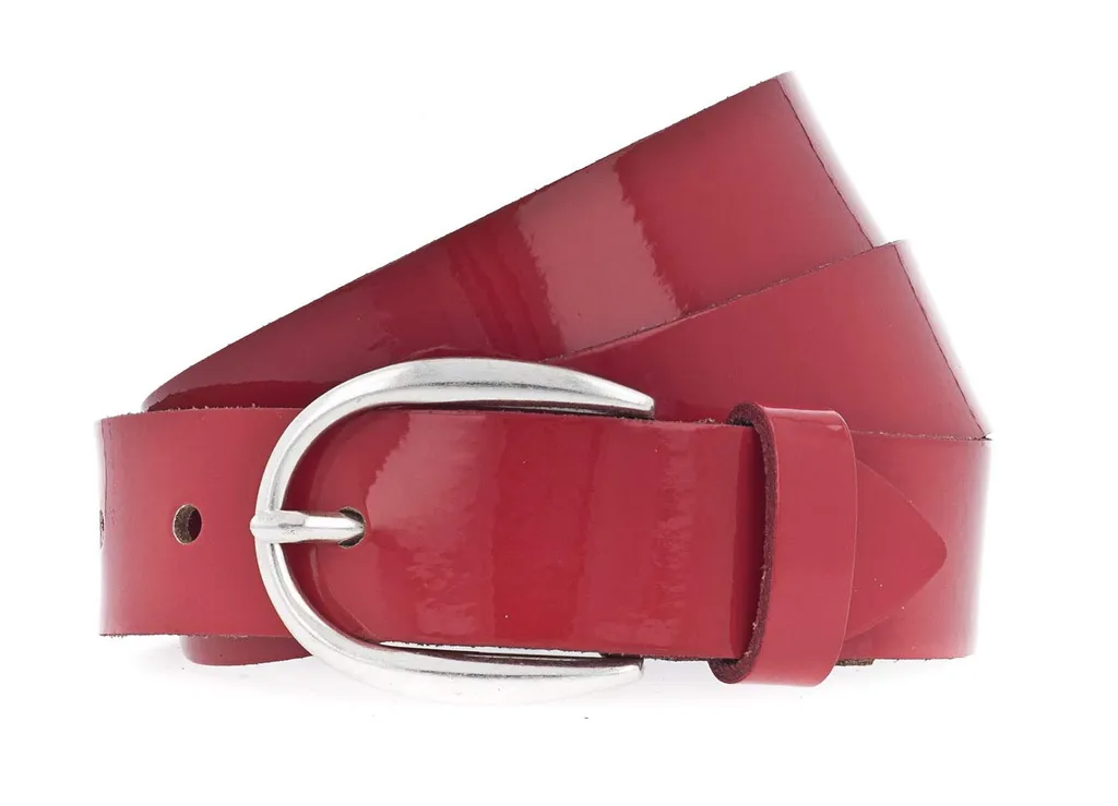 OFFERTA Cintura Vanzetti Vera Pelle Vernice Rossa 30mm W90