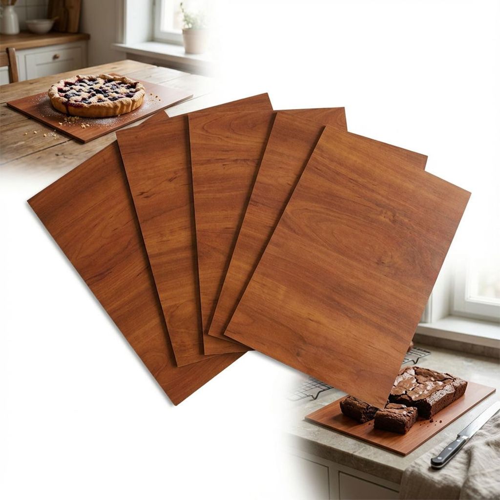 Set mit 5 Backblechunterlagen Peewit 42 x 28 cm braun, universell einsetzbar