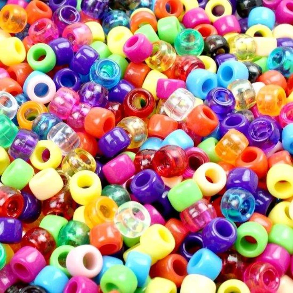 Perles en forme de goutte multicolores 6x8mm pour création de bijoux