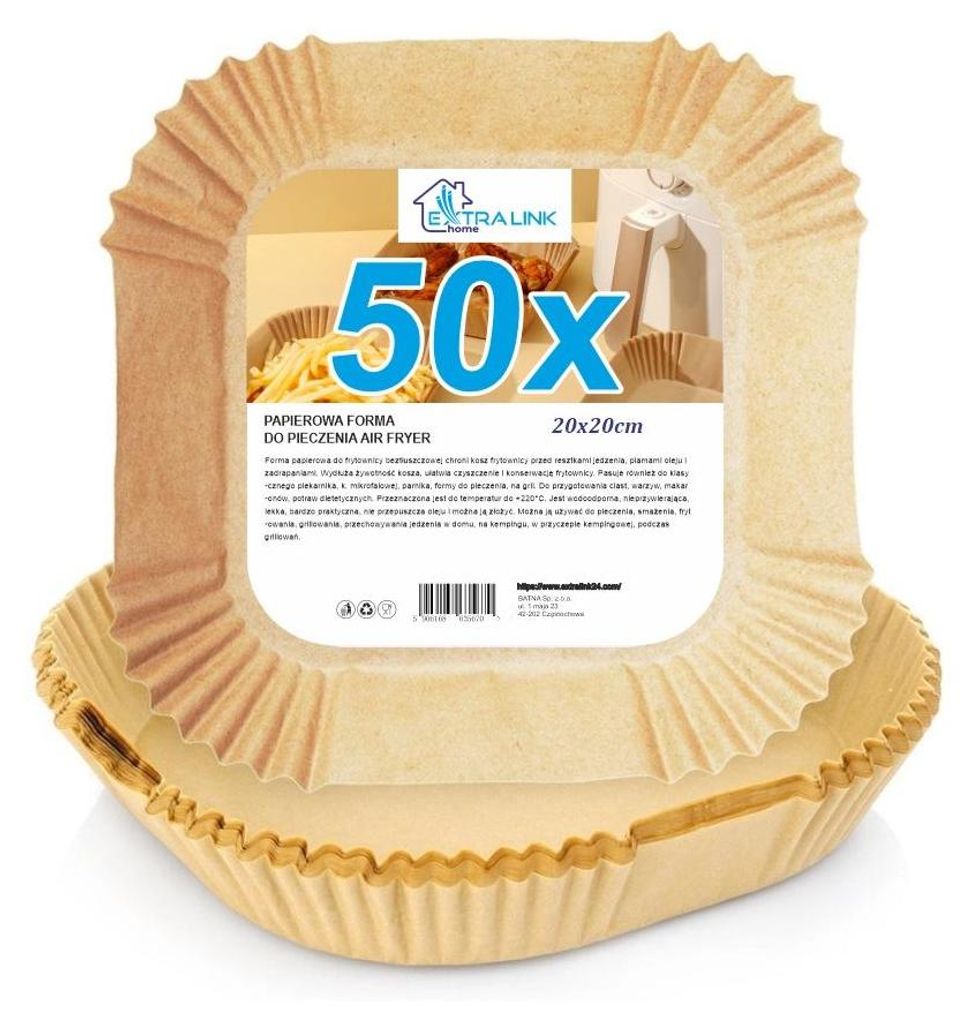 Extralink Backpapier 50 pcs für Friteuse Heißluftfritteuse Produktbild 