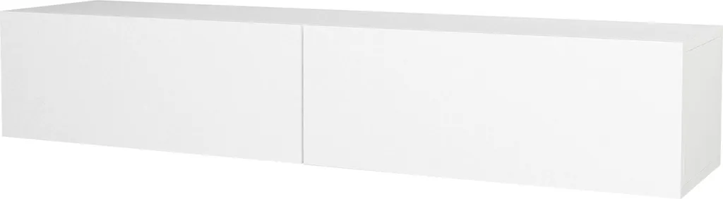 Meuble TV blanc design Toivakka - Banc télé 135 cm moderne