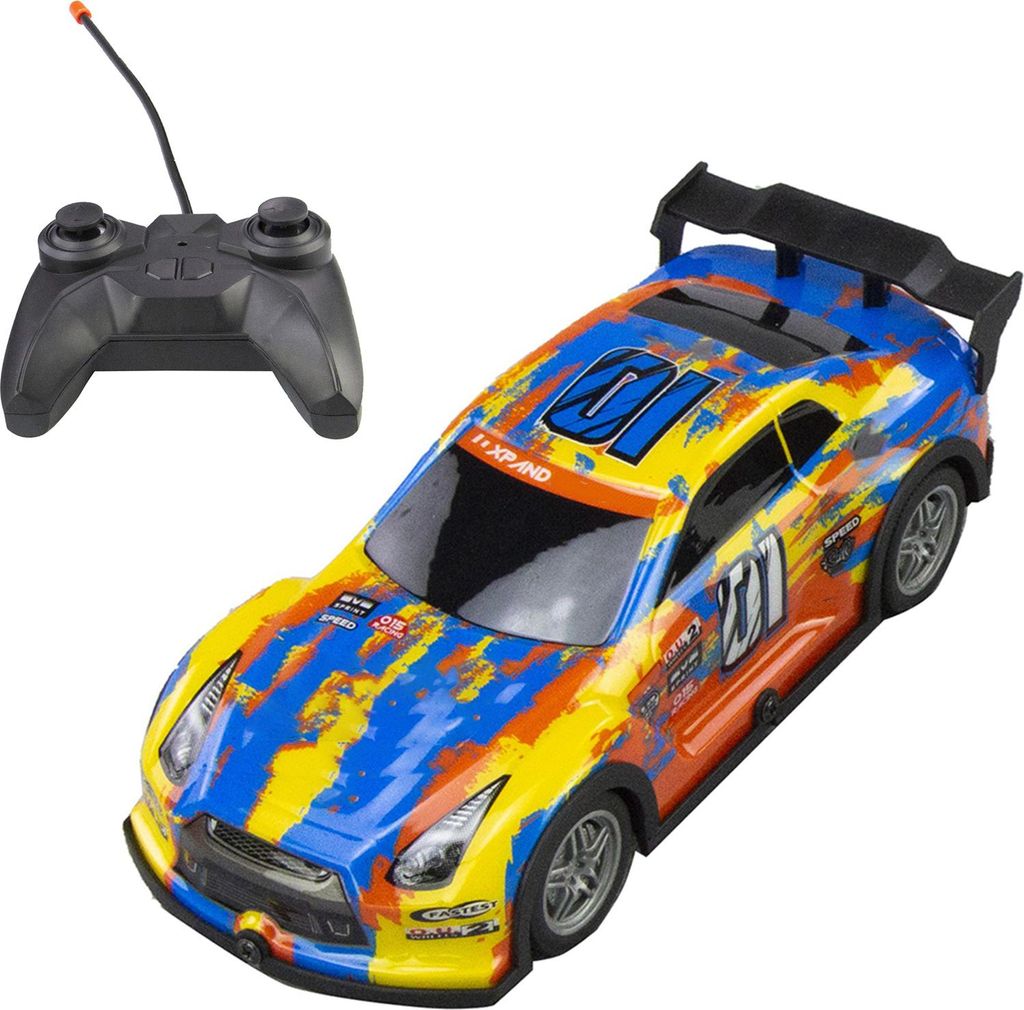 Ferngesteuertes Auto 1/22 4CH Ferngesteuertes Rennauto Kindergeschenk RTR mit blendendem Licht