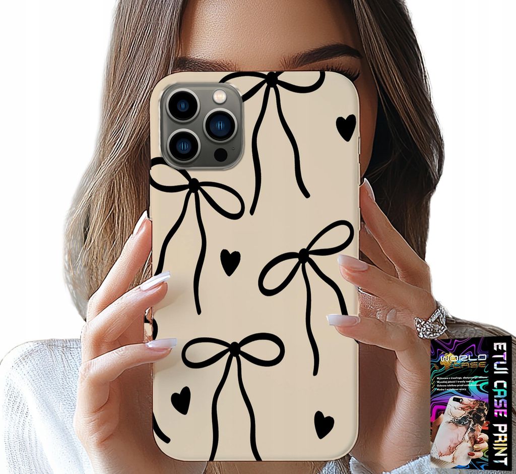 Fall Für Iphone 12 Pro Max - Beige Schleifen Band Mode-Designs