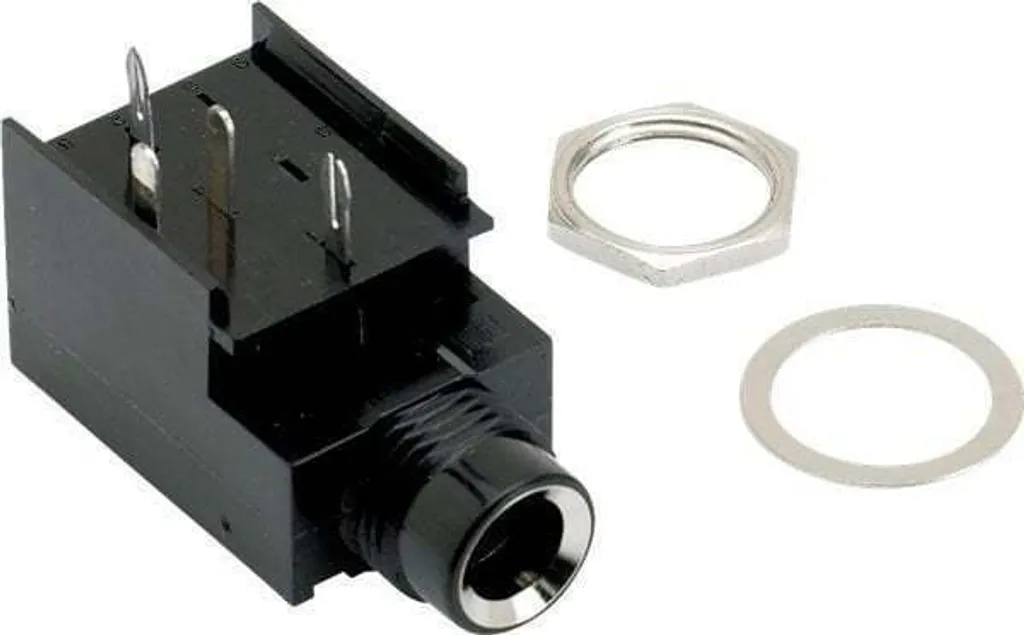 Jack Mono 4-Pin Fender 6.3 mm - Input Ricambio per Chitarra e Ampli