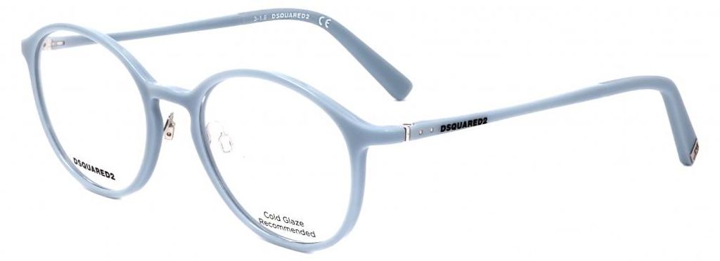 Dsquared2 DQ5219 Shiny light blue 50/18/140 Uni Brillen Produktbild 
