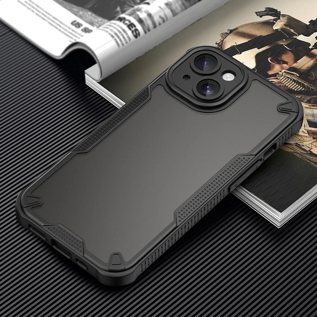 Custodia Professionale iPhone 15 Plus Phonesta Armor - Nero Business - 7