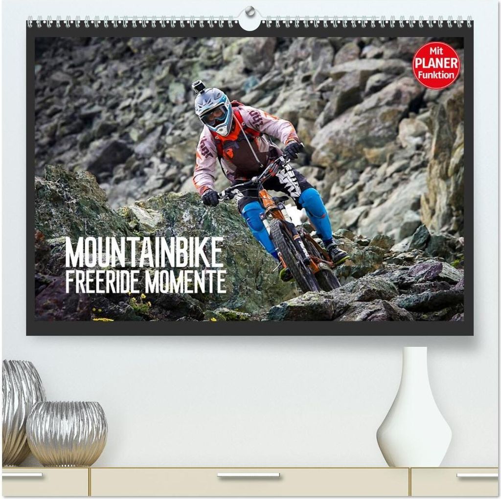 Mountainbike Freeride Momente (hochwertiger Premium Wandkalender 2026 DIN A2 quer), Kunstdruck in Hochglanz