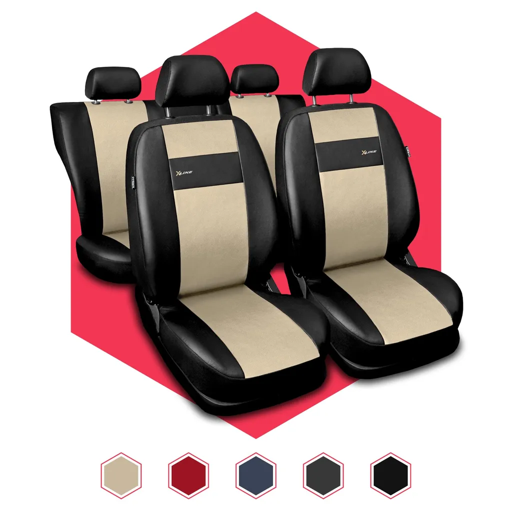 Coprisedili Auto Universali Beige | Fodere Sedili in Tessuto Traspirante