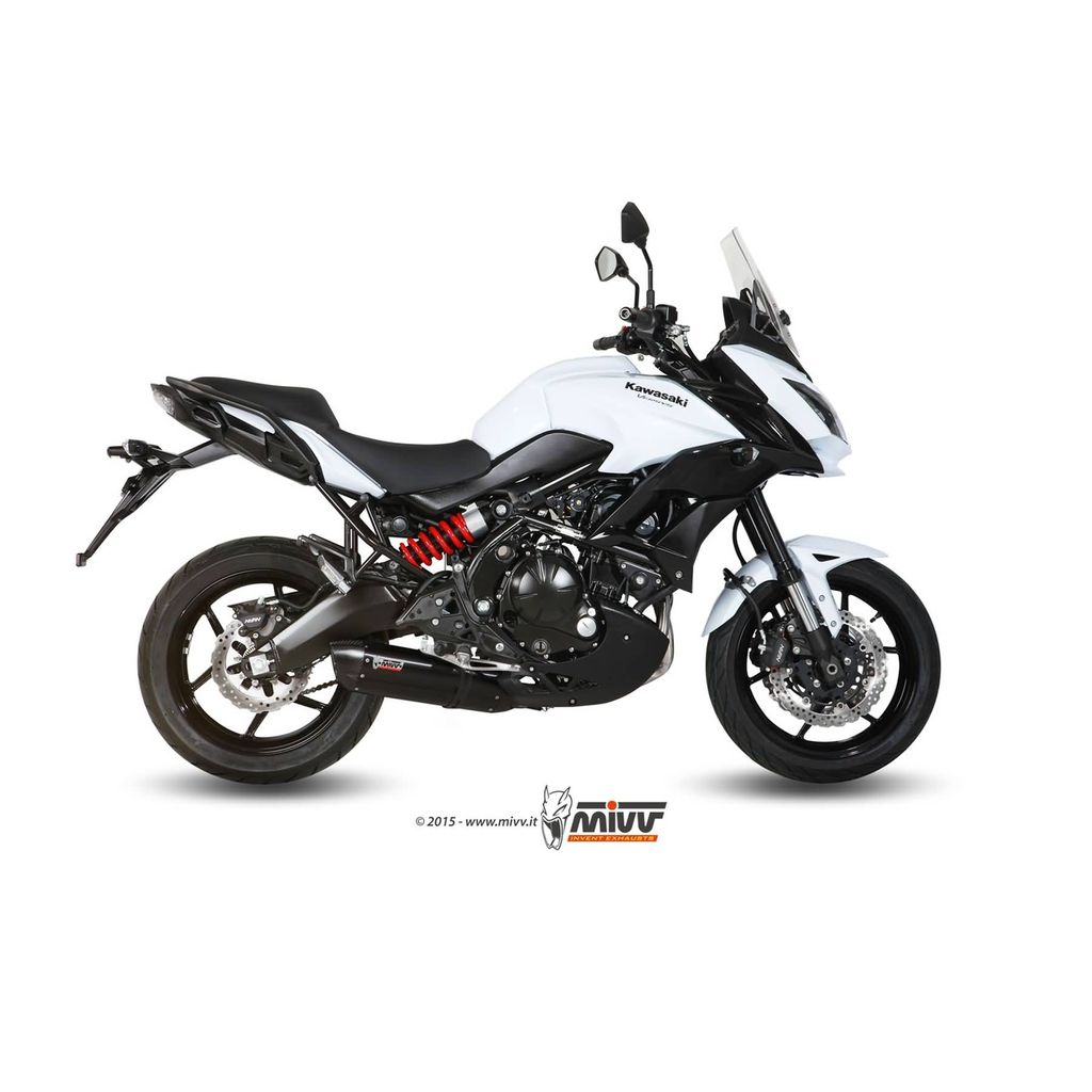 MIVV Suono Vollschwarz Auspuff für KAWASAKI Versys 650