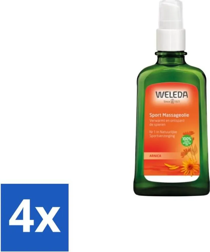 Kit 4x Weleda Olio Arnica Sport 100ml - Recupero Muscolare Professionale
