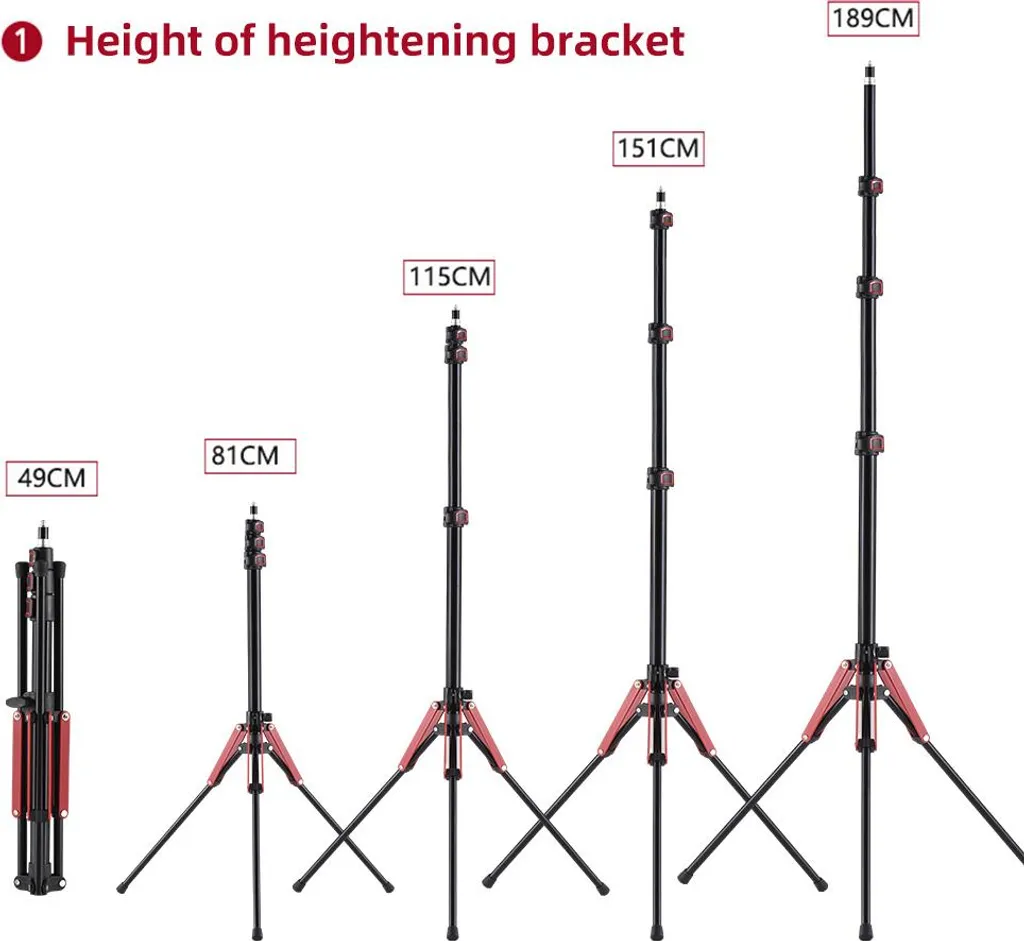 Trépied Vidéo 189cm pour Studio YouTube et Shooting Photo Haute Stabilité