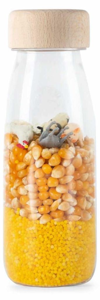 Sinnesflasche Spy fest - 14 x 4 cm - Gelb | by Petit Boum