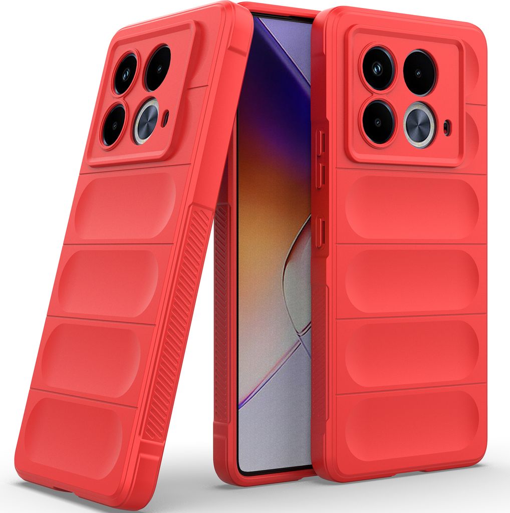 Handyhülle für Infinix Note 40 5G Weich TPU Silikon Stossfest Anti-rutsch Hülle Rot